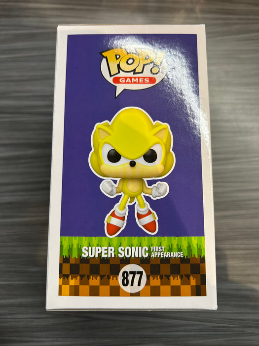 Funko POP! Games: Sonic the Hedgehog - Super Sonic [First Appearance](2022 SDCC)(GiTD)(Damaged Box)[B] #877