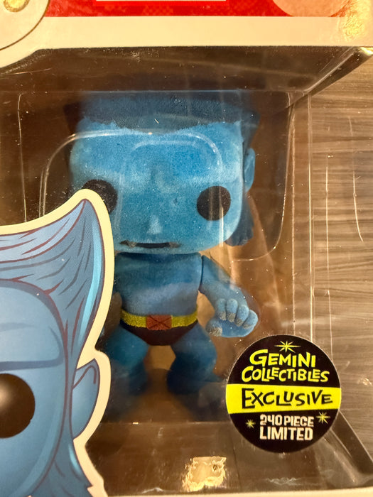 Funko POP! Marvel: Beast [Flocked] (Gemini)(240 PCS)(Damaged Box) #21