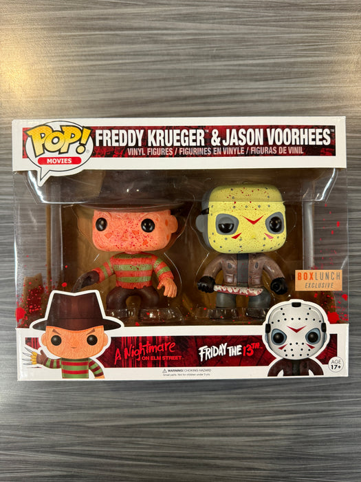 Funko POP! Movies: Freddy Krueger & Jason Voorhees [Bloody] (Box Lunch) 2 Pack