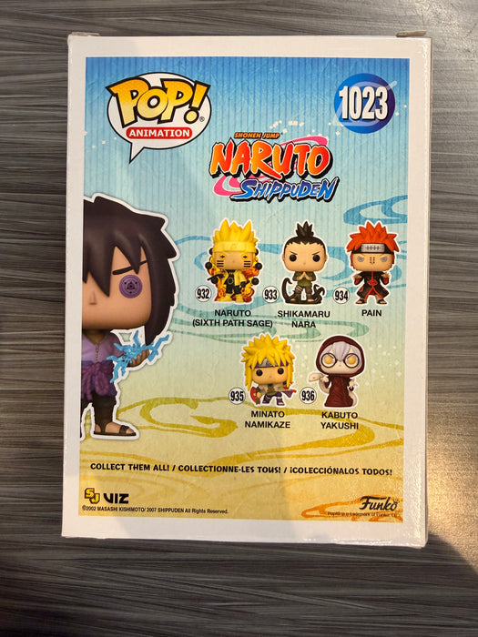 Funko POP! Animation: Naruto Shippuden - Sasuke (Rinnegan)(GiTD)(CHASE)(AAA)(Damaged Box) #1023
