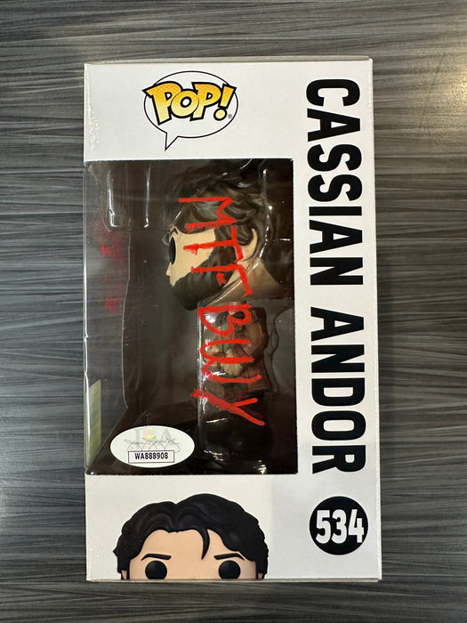 Funko POP! Star Wars: Cassian Andor (2022 Summer Convention)(Signed/Antonio Vina/JSA) #534
