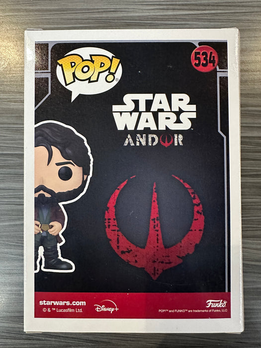 Funko POP! Star Wars: Cassian Andor (2022 Summer Convention)(Signed/Antonio Vina/JSA) #534