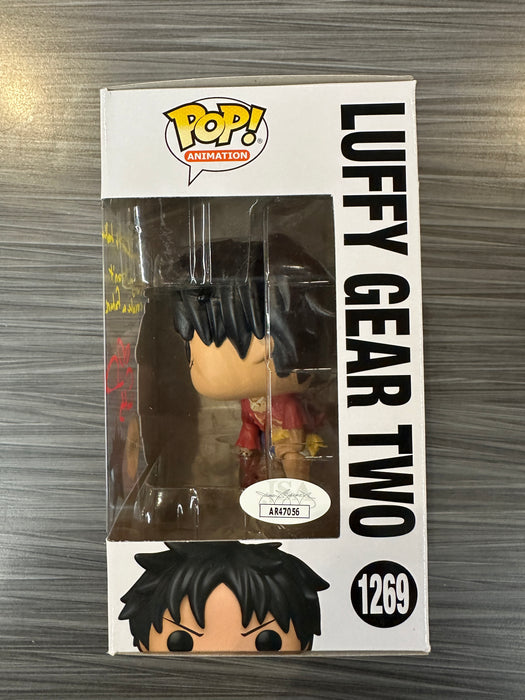 Funko POP! Animation: One Piece - Luffy Gear Two (Fundom)(CHASE)(Signed/Colleen Clickenbeard/JSA) #1269
