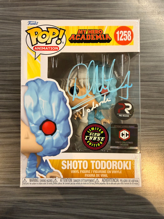 Funko POP! Animation: My Hero Academia - Shoto Todoroki (Pre-Release Chalice)(GiTD)(CHASE)(Signed/David Matranga/JSA) #1258