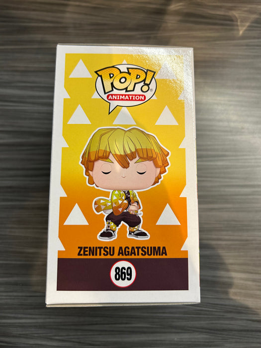 Funko POP! Animation: Demon Slayer - Zenitsu Agatsuma (Signed/Aleks Le/PSA) #869