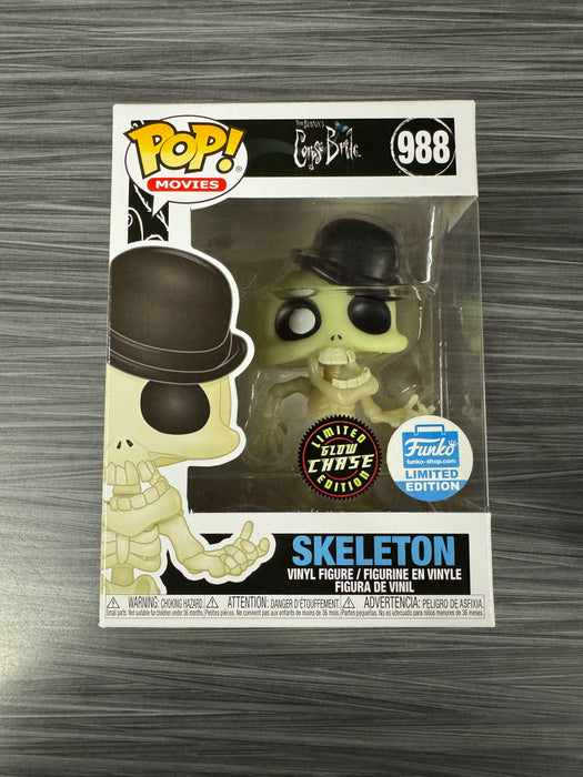 Funko POP! Movies: Corpse Bride - Skeleton (Funko)(CHASE)(Damaged Box) #988