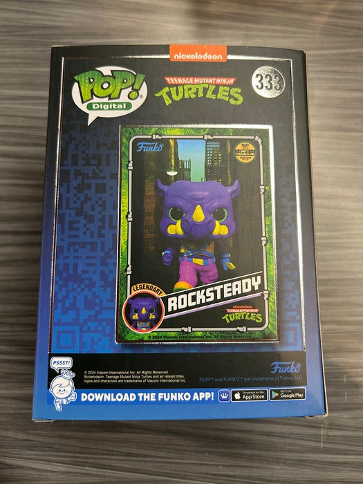 Funko POP! Digital: TMNT - Rocksteady (NFT Release 2000 PCS)(Damaged Box) #333