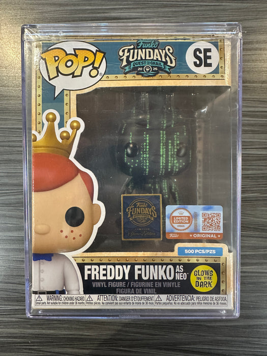 Funko POP! 2026 Fundays Quest For The Grail: Freddy Funko as Neo (GiTD)(Funko Grail/Show Edition)(500 PCS) #SE