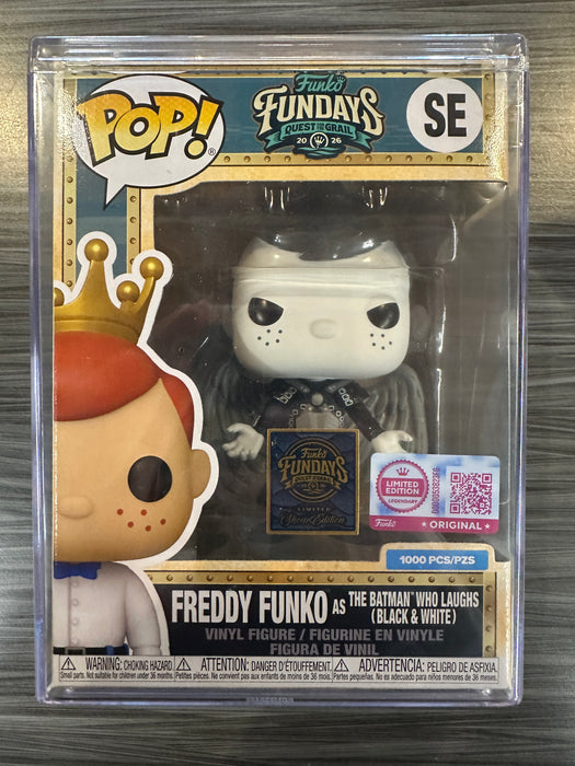 Funko POP! 2026 Fundays Quest For The Grail: Freddy Funko as The Batman Who Laughs [Black & White] (Funko Legendary/Show Edition)(1000 PCS) #SE