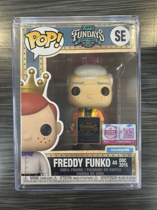 Funko POP! 2026 Fundays Quest For The Grail: Freddy Funko as Doc 2015 [Blacklight] (Funko Legendary/Show Edition)(1150 PCS) #SE