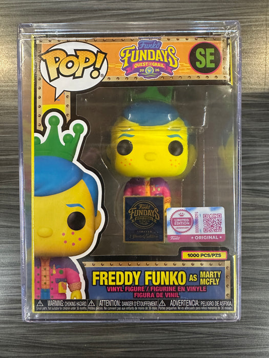 Funko POP! 2026 Fundays Quest For The Grail: Freddy Funko as Marty Mcfly [Blacklight] (Funko Legendary/Show Edition)(1000 PCS) #SE