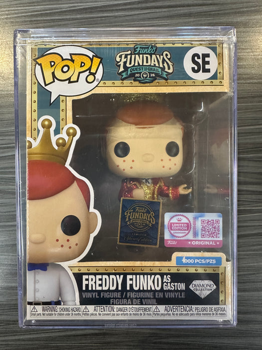 Funko POP! 2026 Fundays Quest For The Grail: Freddy Funko as Gaston [Diamond] (Funko Legendary/Show Edition)(1000 PCS)(Damaged Box) [A] #SE