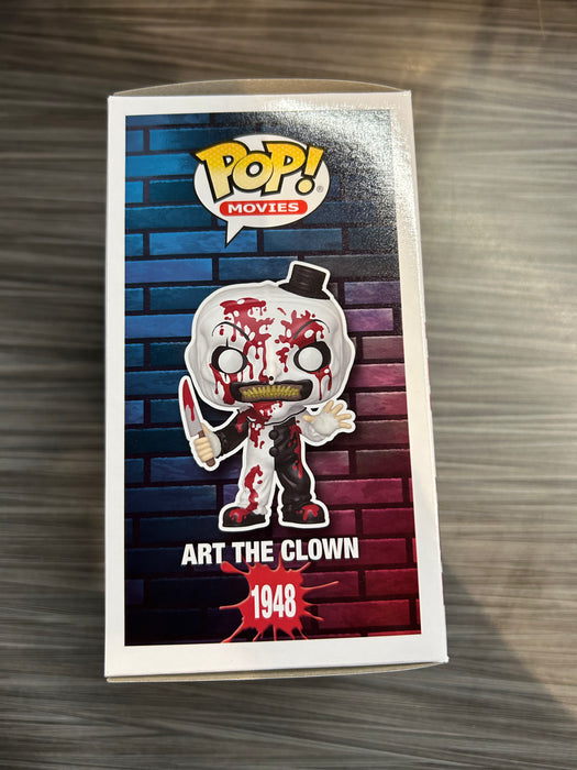 Funko POP! Movies: Terrifier 3 - Art The Clown (Entertainment Earth/Funko Sticker)(Blacklight CHASE)(Damaged Box) [B] #1948