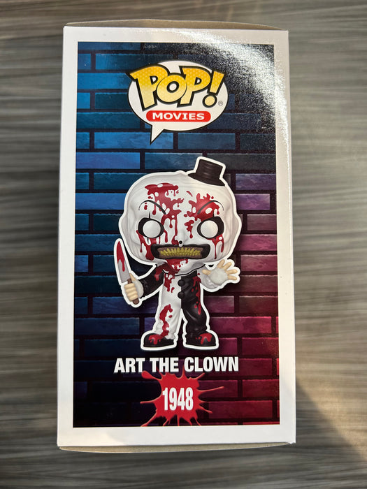 Funko POP! Movies: Terrifier 3 - Art The Clown (Entertainment Earth/Funko Sticker)(Blacklight CHASE)(Damaged Box) [C] #1948