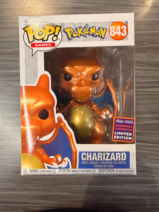 Funko POP! Games: Pokemon - Charizard [Metallic] (2022 Wondorous Convention) #843