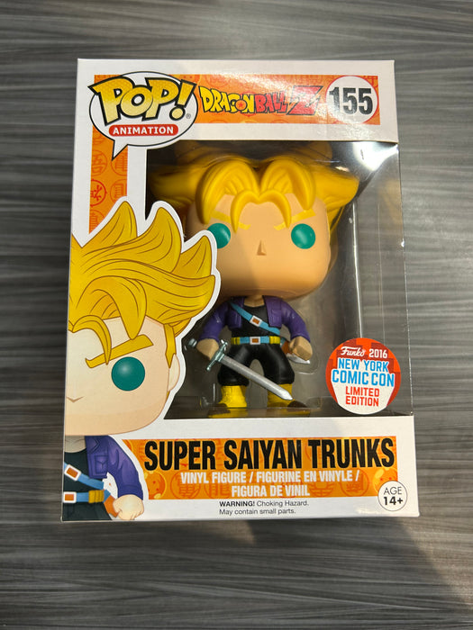 Funko POP! Animation: Dragon Ball Z - Super Saiyan Trunks (2016 NYCC)(Damaged Box) #155