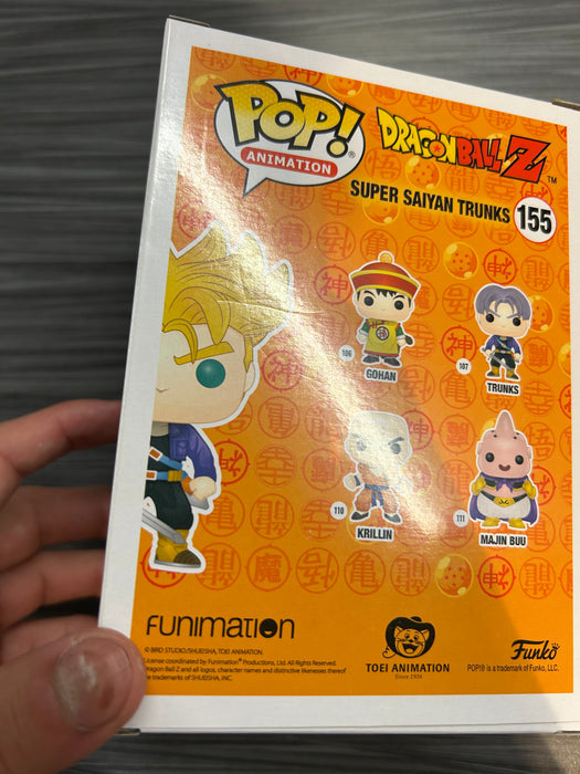 Funko POP! Animation: Dragon Ball Z - Super Saiyan Trunks (2016 NYCC)(Damaged Box) #155
