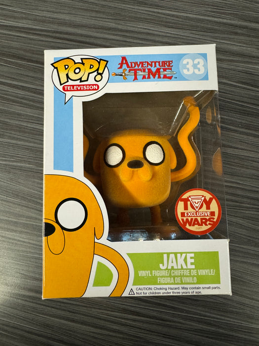 Funko POP! Television: Adventure Time - Jake (Toy Wars)(Flocked)(Damaged Box) #33