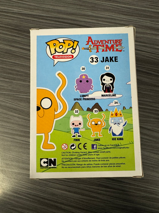 Funko POP! Television: Adventure Time - Jake (Toy Wars)(Flocked)(Damaged Box) #33