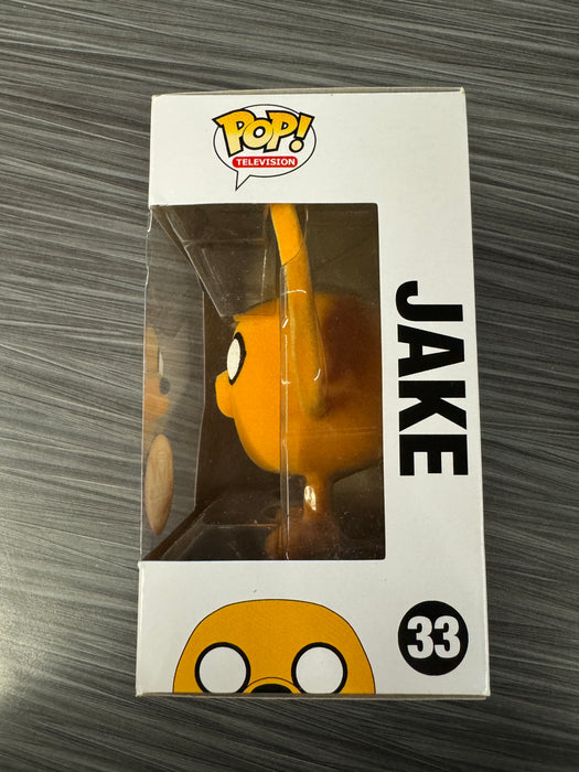 Funko POP! Television: Adventure Time - Jake (Toy Wars)(Flocked)(Damaged Box) #33