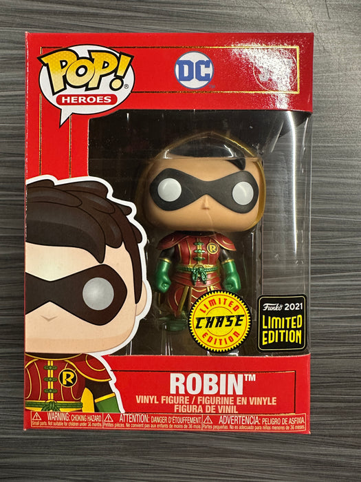 Funko POP! Heroes: DC - Robin [Imperial Palace][Metallic](CHASE)(Damaged Box) #377