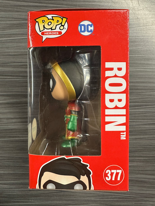 Funko POP! Heroes: DC - Robin [Imperial Palace][Metallic](CHASE)(Damaged Box) #377