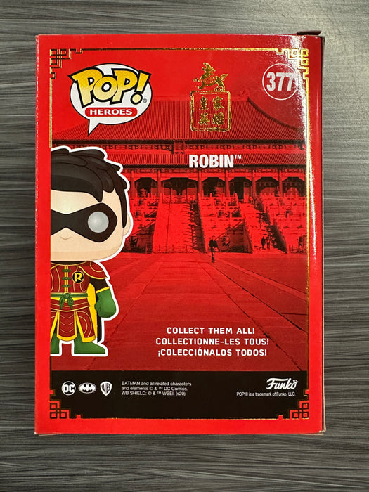 Funko POP! Heroes: DC - Robin [Imperial Palace][Metallic](CHASE)(Damaged Box) #377