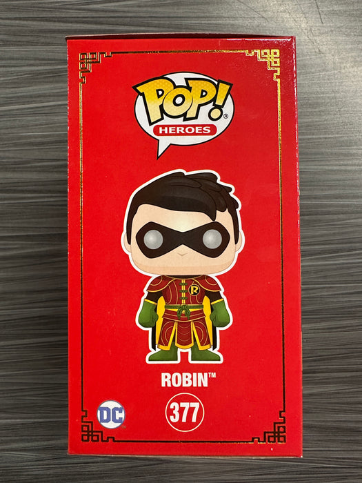 Funko POP! Heroes: DC - Robin [Imperial Palace][Metallic](CHASE)(Damaged Box) #377