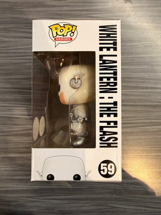 Funko POP! Heroes: DC Super Heroes - White Lantern: The Flash (GiTD)(Fugitive Toys)(Damaged Box) #59