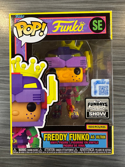 Funko POP! Funko: Freddy Funko As Voltron [Blacklight] (2025 Fundays Show/1500 PCS)(Damaged Box) #SE