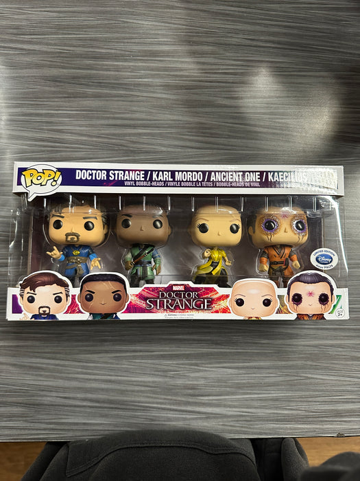Funko POP! Marvel: Doctor Strange - Doctor Strange/Karl Mordo/Ancient One/Kaecilius (Disney Store)(4000PCS)(Damaged Box)[4-Pack][A]