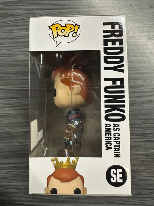 Funko POP! Camp Fundays: Freddy Funko As Captain America (Metallic)(2023 Camp Fundays)(2000PCS)(Damaged Box) [B] #SE