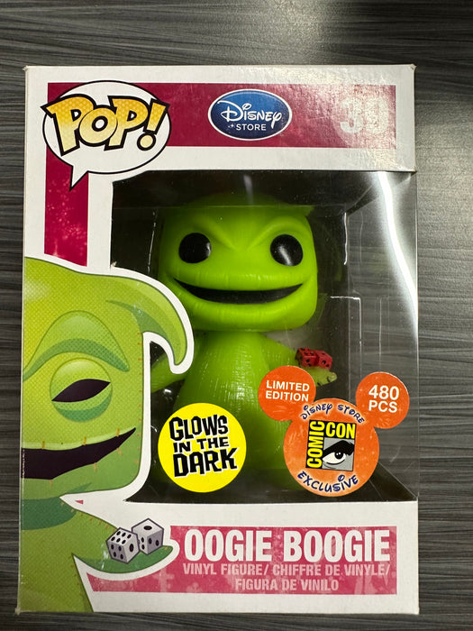 Funko POP! Disney: Oogie Boogie (GiTD)(SDCC)(480 PCS)(Damaged Box) #39