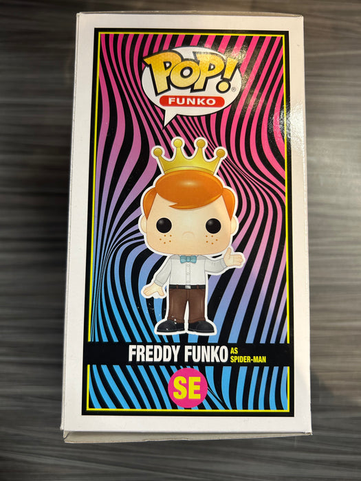 Funko POP! Funko: Freddy Funko As Spider-Man (Blacklight Battle)(4000PCS)(Damaged Box) [A] #SE