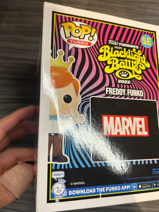 Funko POP! Funko: Freddy Funko As Spider-Man (Blacklight Battle)(4000PCS)(Damaged Box) [A] #SE