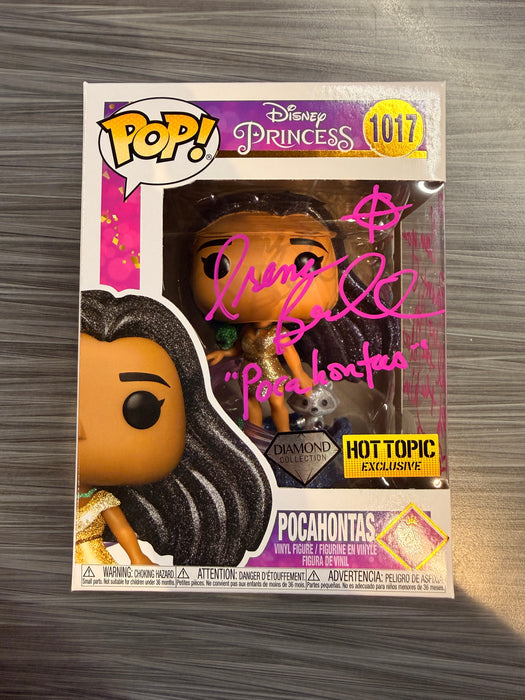 Funko POP! Disney: Princess - Pocahontas (Diamond)(Hot Topic)(Signed/Irene Bedard/JSA) #1017