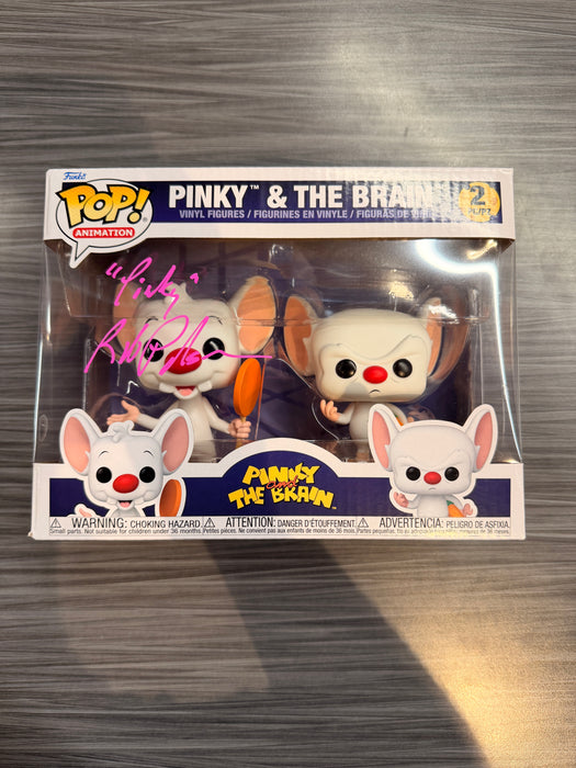 Funko POP! Animation: Pinky and The Brain (Signed/Rob Paulsen/OC](Damaged Box)[2-Pack]