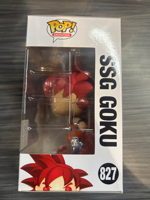 Funko POP! Animation: Dragonball Super - SSG Goku (2020 Summer Convention)(Damaged Box) #827