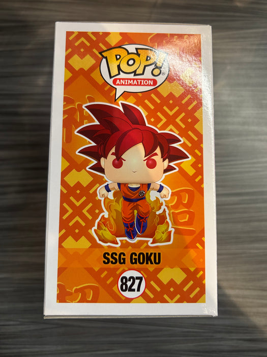 Funko POP! Animation: Dragonball Super - SSG Goku (2020 Summer Convention)(Damaged Box) #827