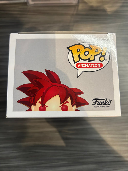 Funko POP! Animation: Dragonball Super - SSG Goku (2020 Summer Convention)(Damaged Box) #827