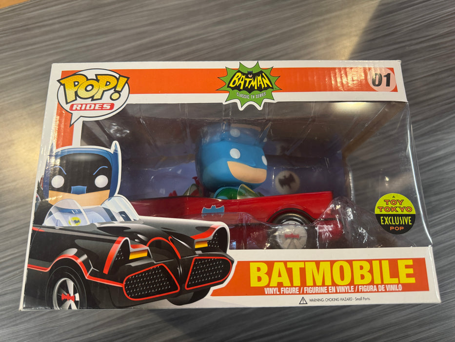 Funko POP! Rides: Batman Clasic TV Series - Batmobile (Toy Tokyo)(Red)(Damaged Box) #01