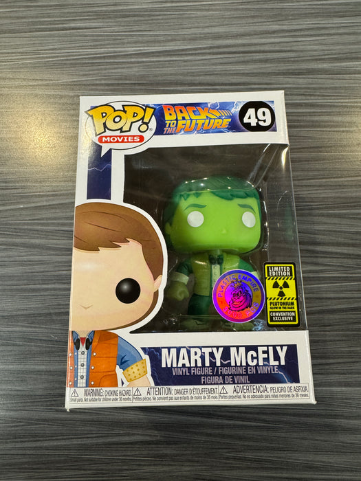 Funko POP! Movies: Back To The Future - Marty McFly (Plastic Empire 3000 PCS)(Plutonium GiTD)(Damaged Box)[B] #49