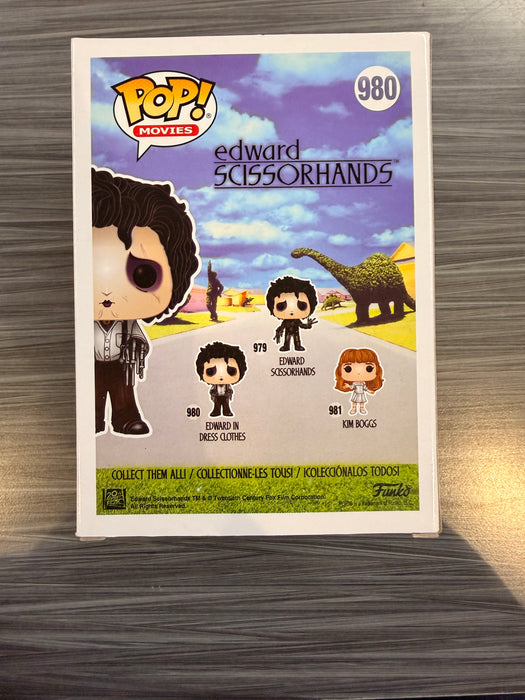 Funko POP! Movies: Edward Scissorhands - Edward In Dress Clothes (Signed/Johnny Depp/Beckett)(Damaged Box) #980