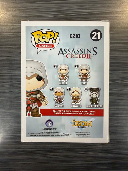 Funko POP! Games: Assassins Creed II - Ezio (Signed/Roger Craig Smith/JSA)(Damaged Box) #21