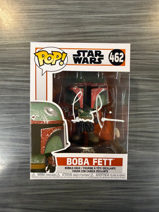 Funko POP! Star Wars: Boba Fett [The Mandalorian](Signed/Temuera Morrison/C0A)(Damaged Box) #462