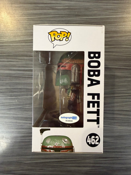 Funko POP! Star Wars: Boba Fett [The Mandalorian](Signed/Temuera Morrison/C0A)(Damaged Box) #462