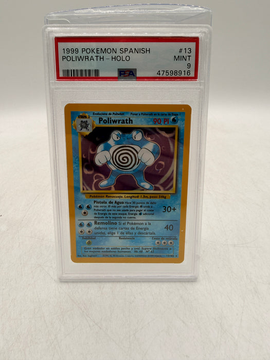 1999 POKEMON SPANISH Poliwrath-Holo #13 [MINT PSA 9]