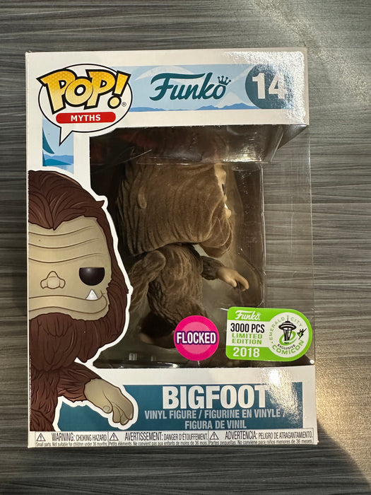 Funko POP! Myths - Bigfoot (Flocked)(2018 ECCC)(3000PCS)(Damaged Box) #14
