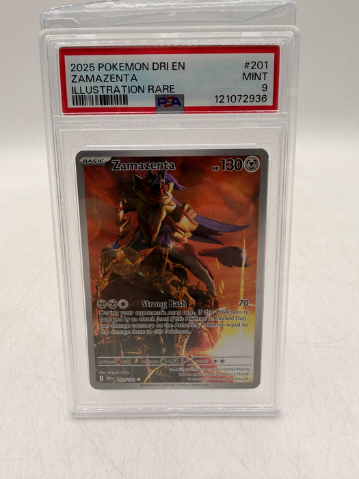 2025 POKEMON DRI EN Zamazenta #201 [MINT PSA 9]