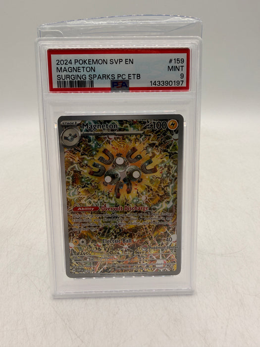 2024 POKEMON SVP EN Magneton #159 Surging Sparks PC ETB [MINT PSA 9]